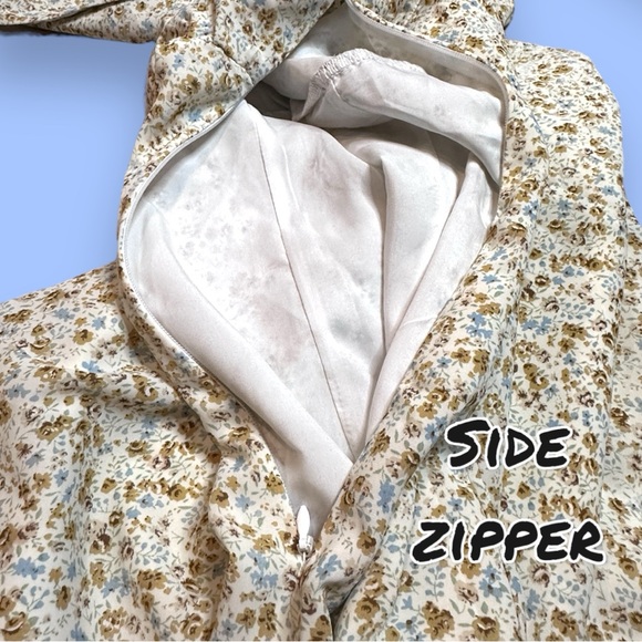 💥HP💥NWT Vernacular Peasant Style Midi Dress in Antique Floral Print. Size Small - Picture 10 of 13